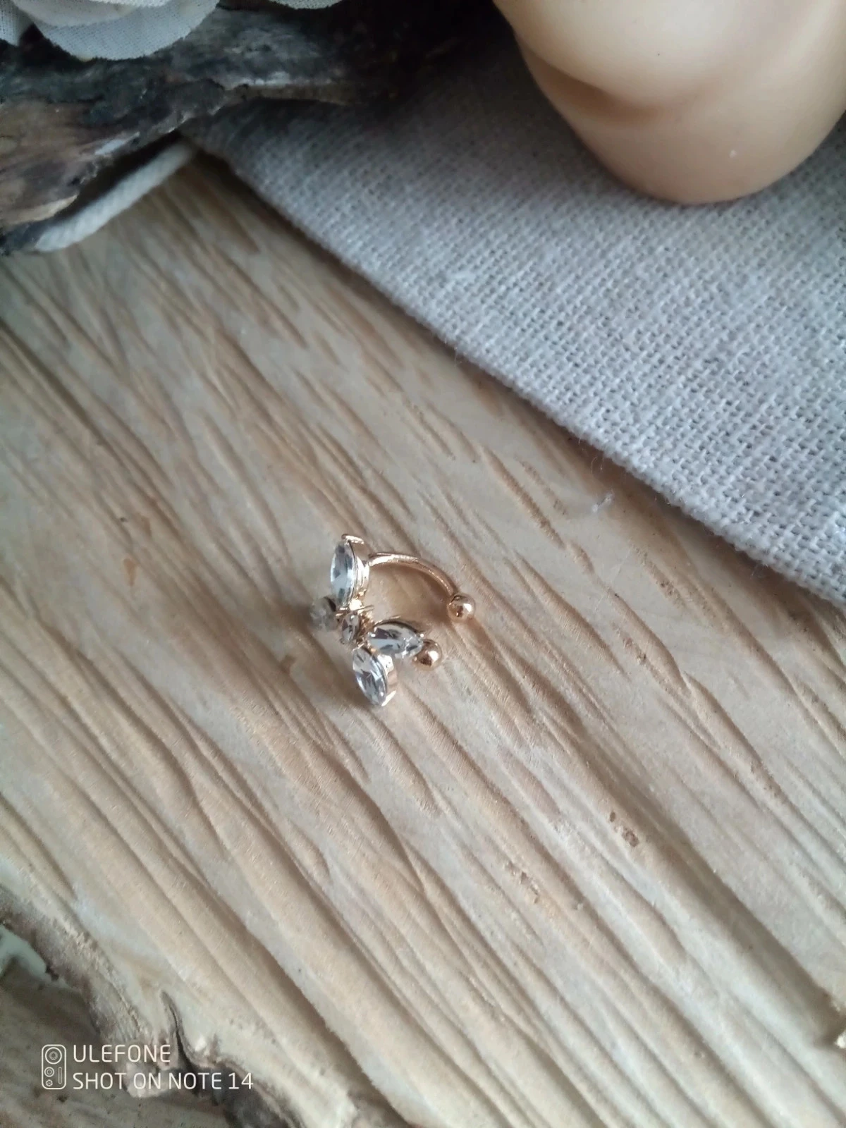 Clip oreja bohemio dorado – photo 2
